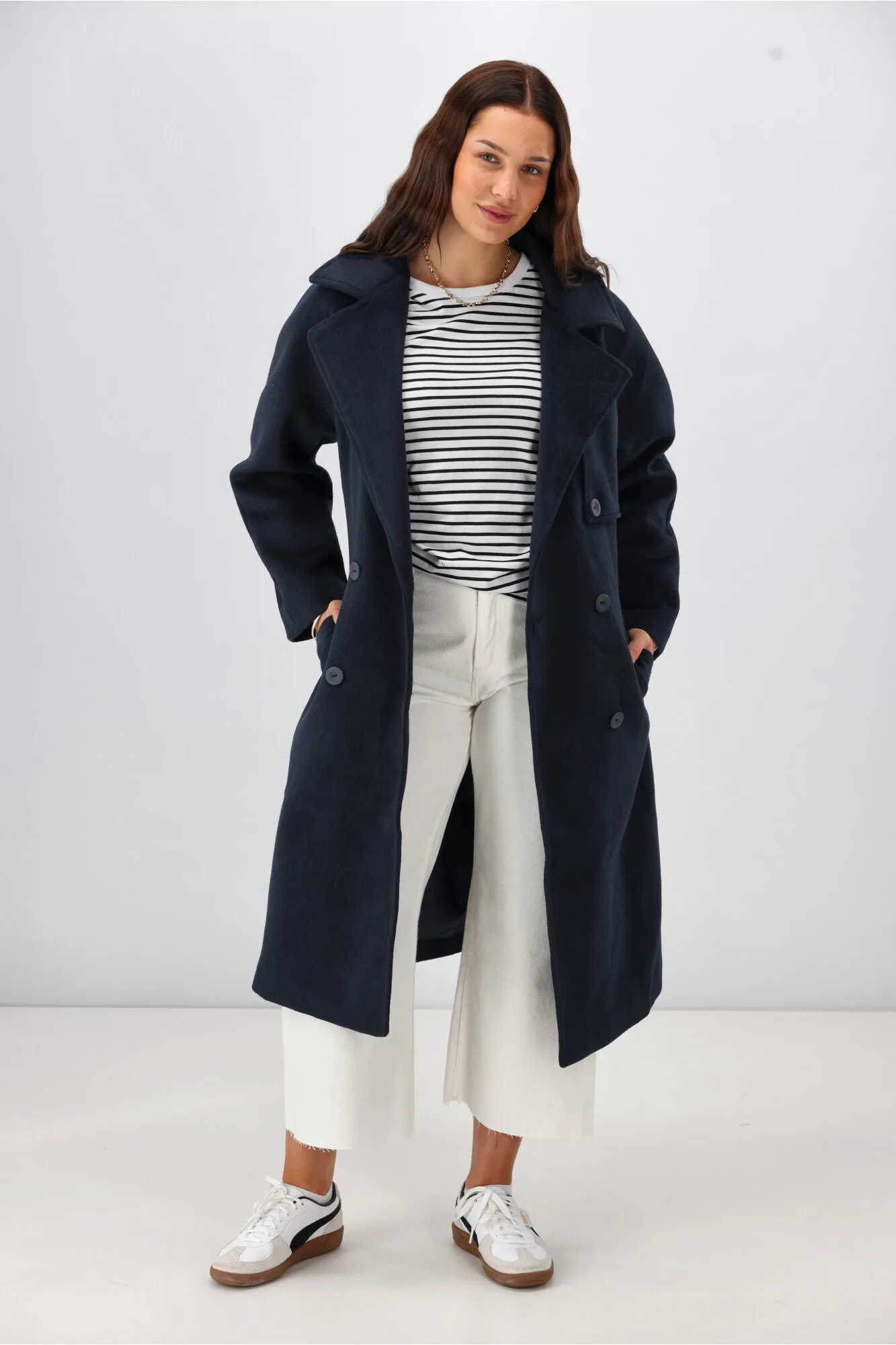 Elm Clemence Coat Dark Sapphire
