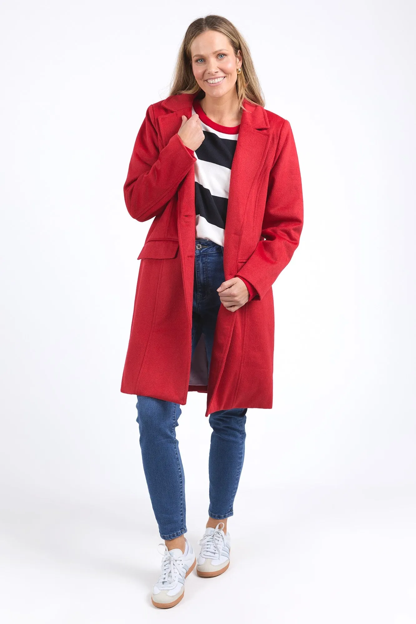 Elm Tasmin Coat Poppy