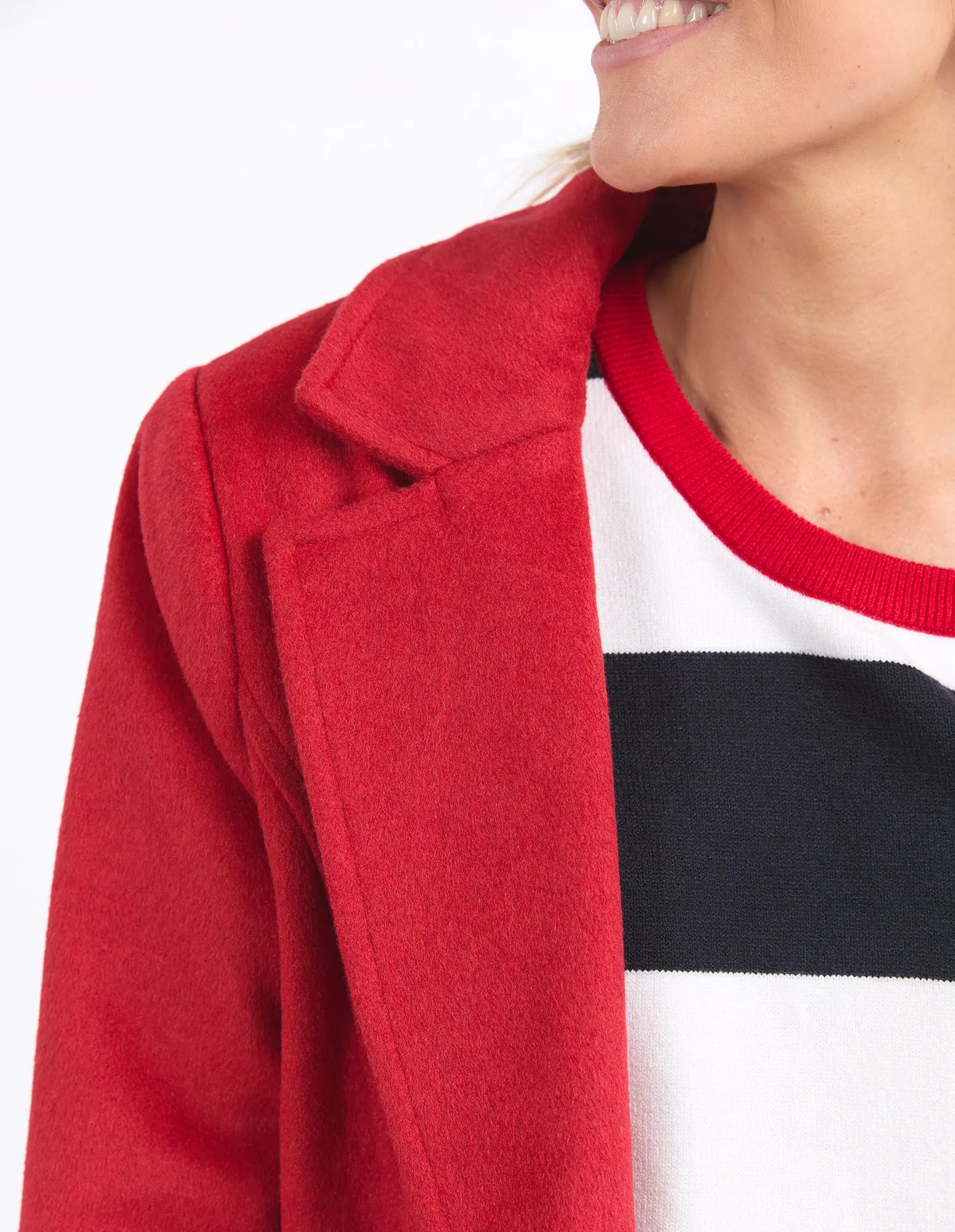Elm Tasmin Coat Poppy