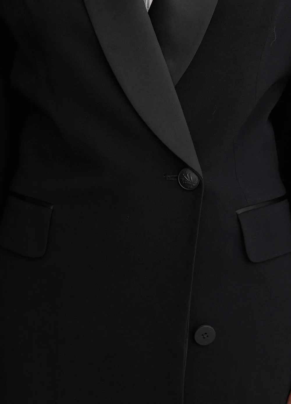 Femi Japanese Crepe Tux Dress