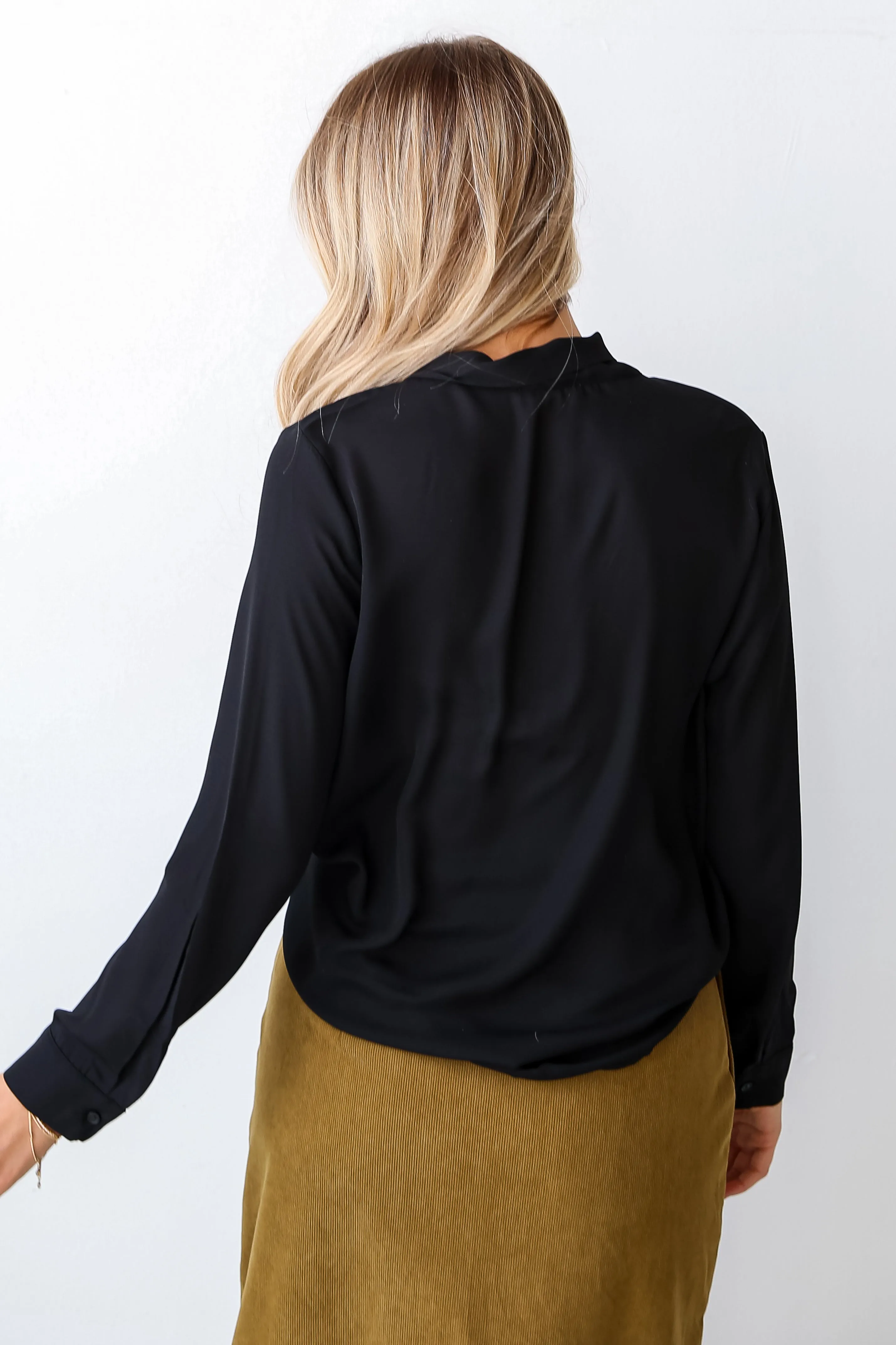 FINAL SALE - Charming Sentiments Tie-Front Button-Up Blouse