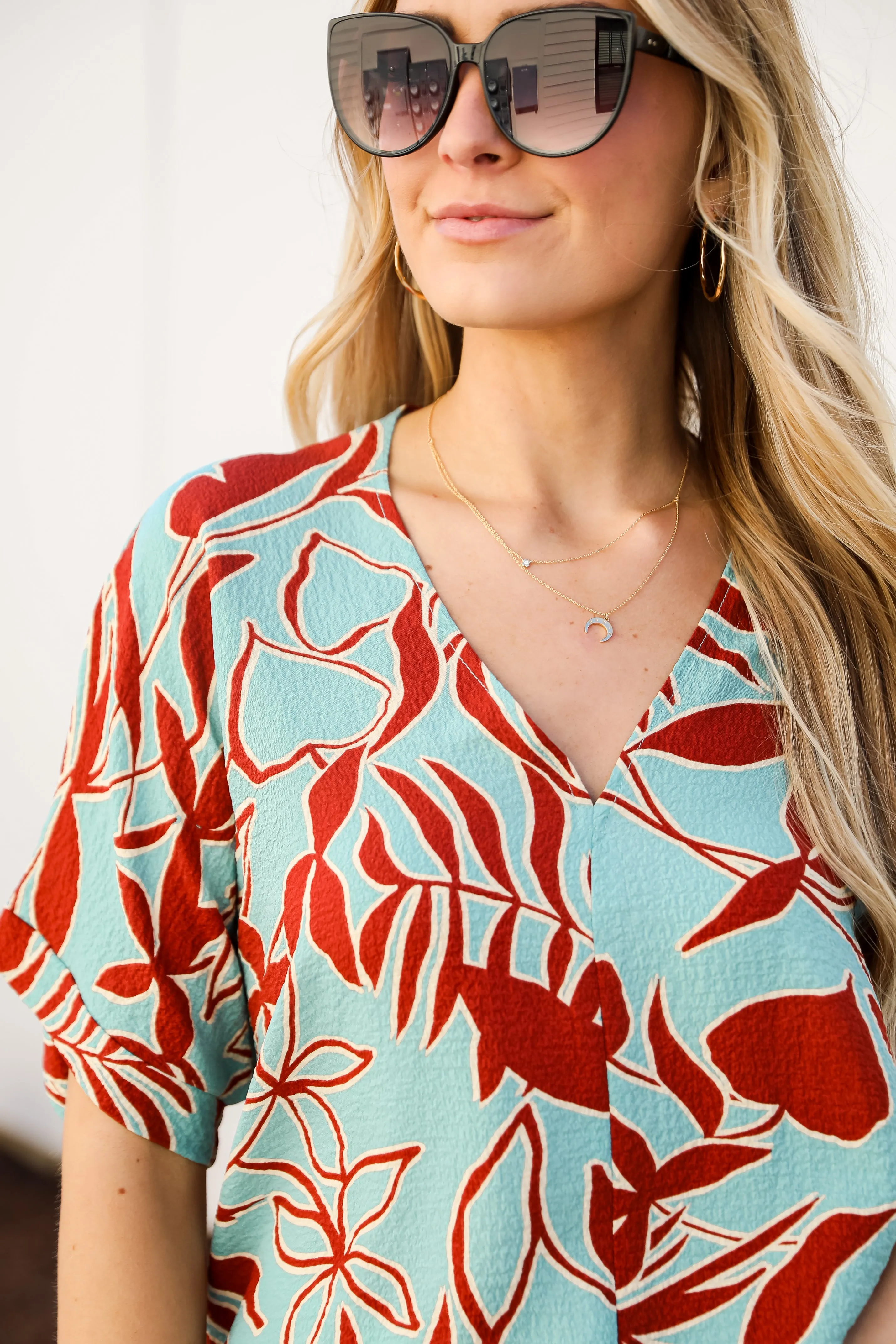 FINAL SALE - Distinctive Charm Floral Blouse