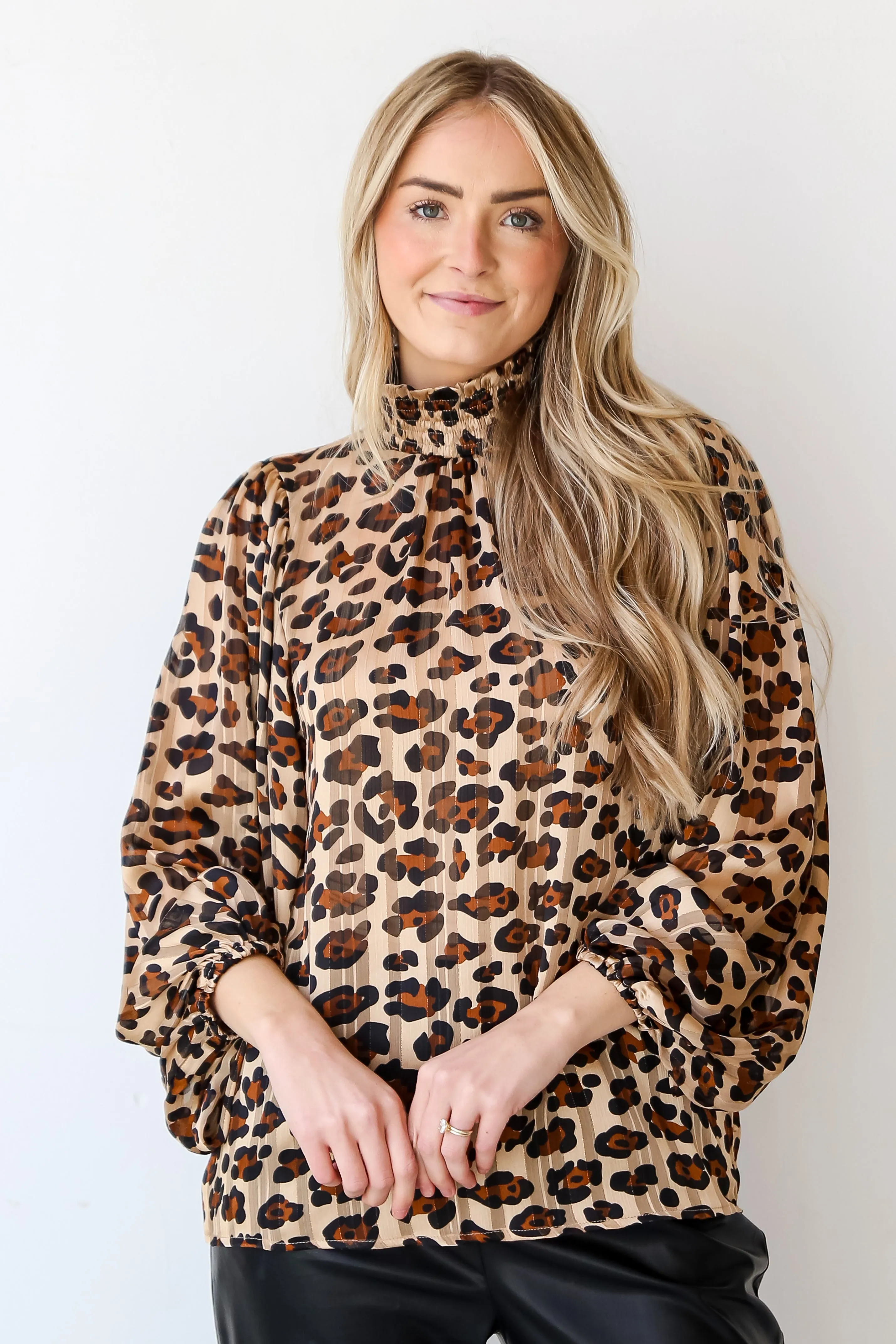 FINAL SALE - Feeling Wild Leopard Blouse