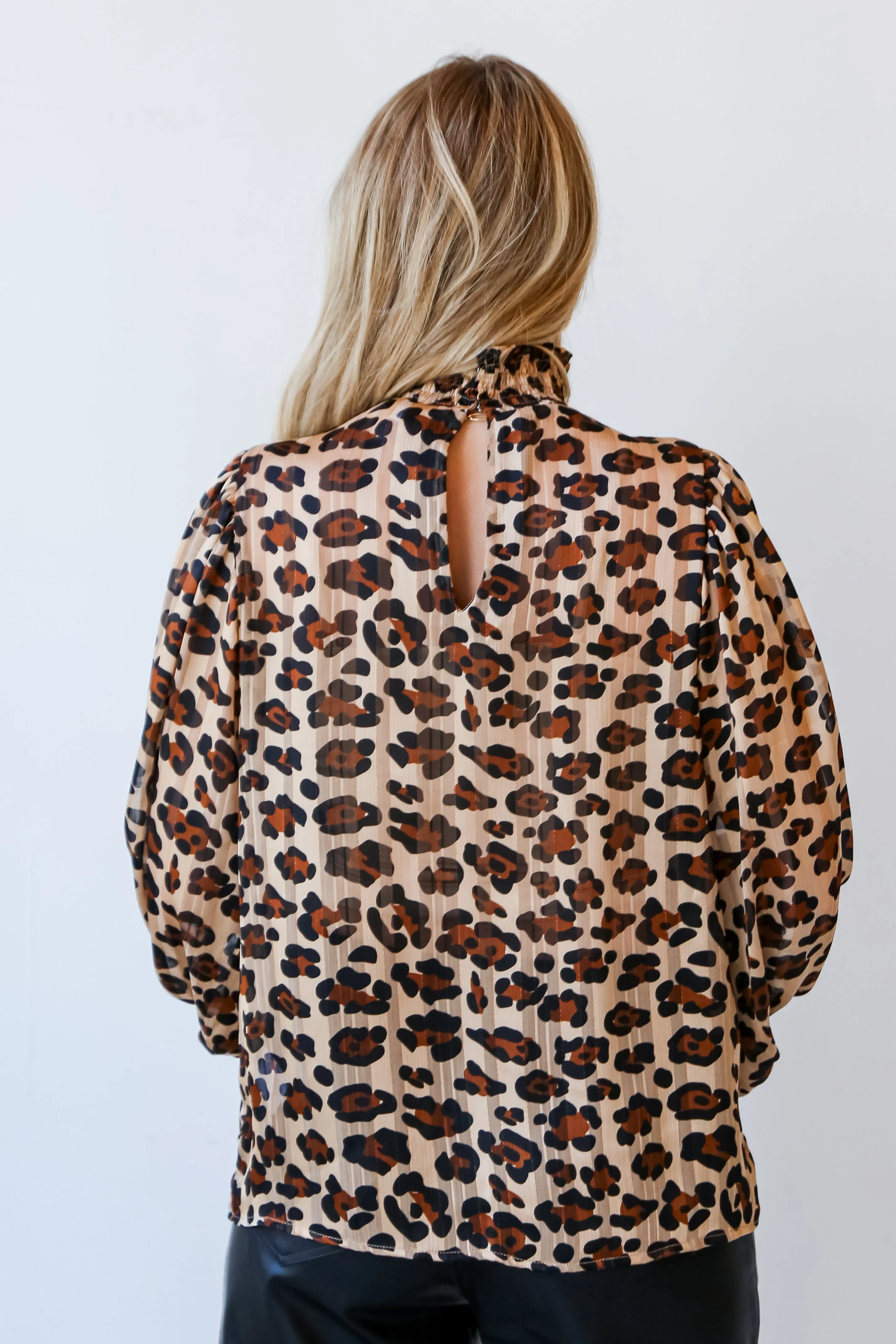 FINAL SALE - Feeling Wild Leopard Blouse