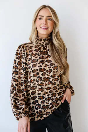 FINAL SALE - Feeling Wild Leopard Blouse