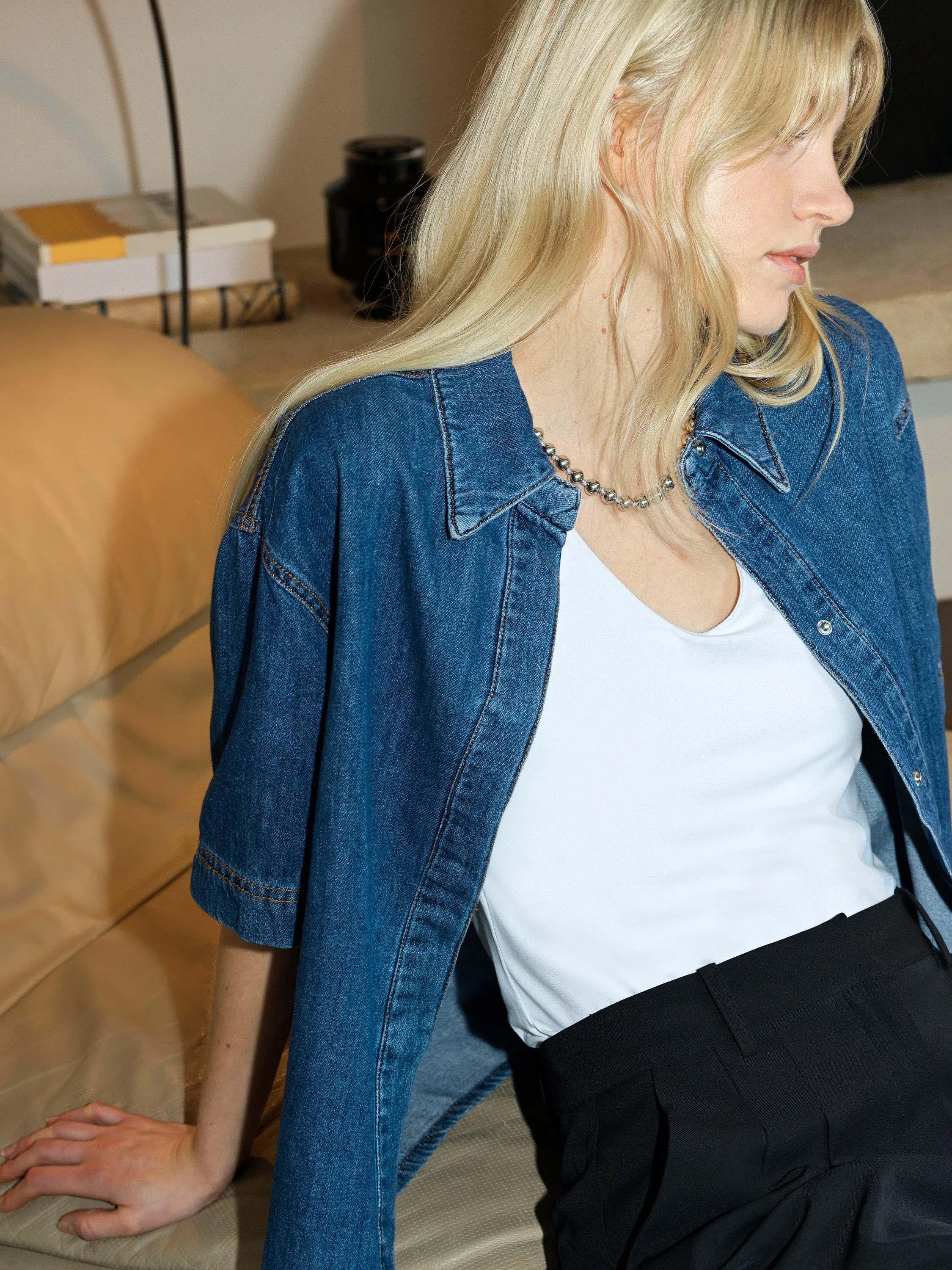 Finley Denim Short Sleeve Shirt