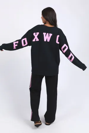 Foxwood Interval Crew Black W/ Neon Pink Preorder Early July