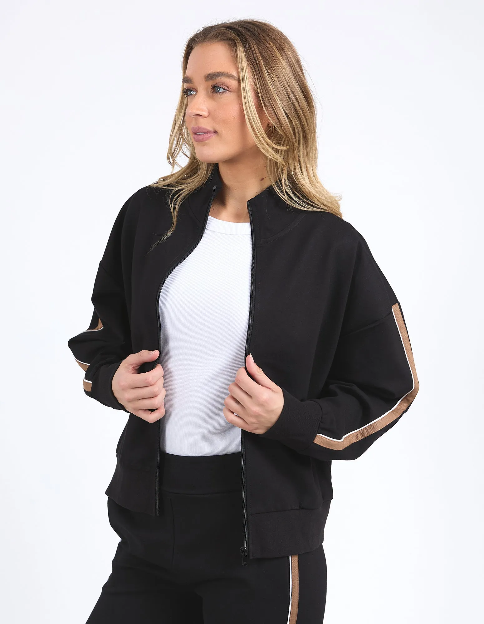 Foxwood London Zip Thru Jacket Black