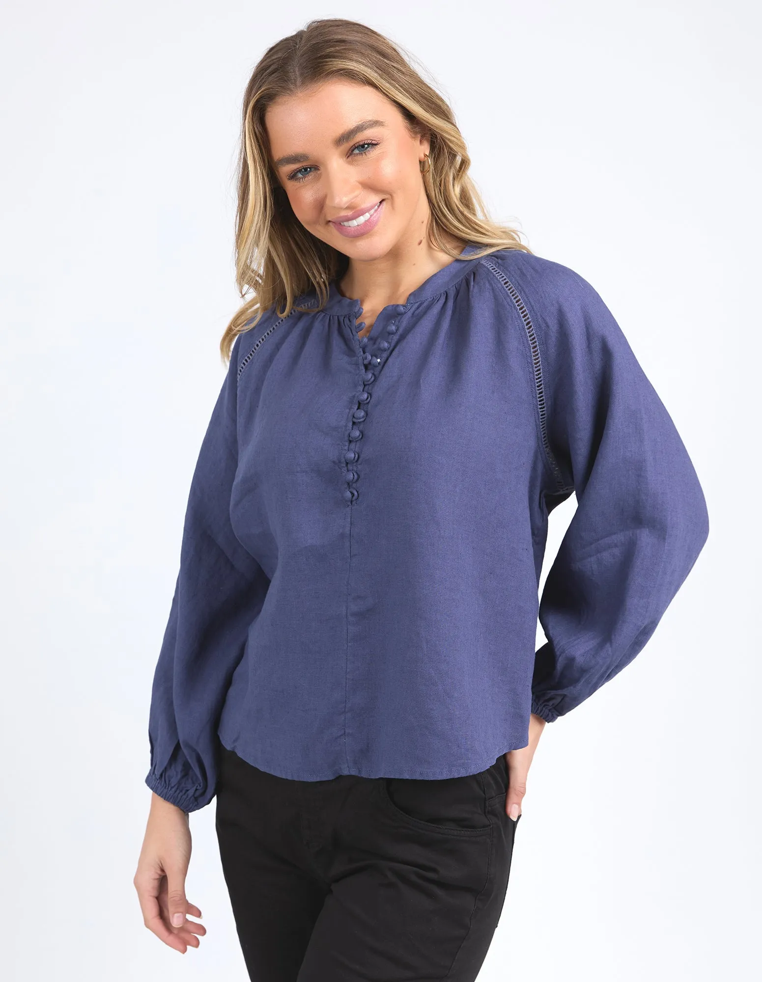 Foxwood Sardinia Blouse Deep Blue