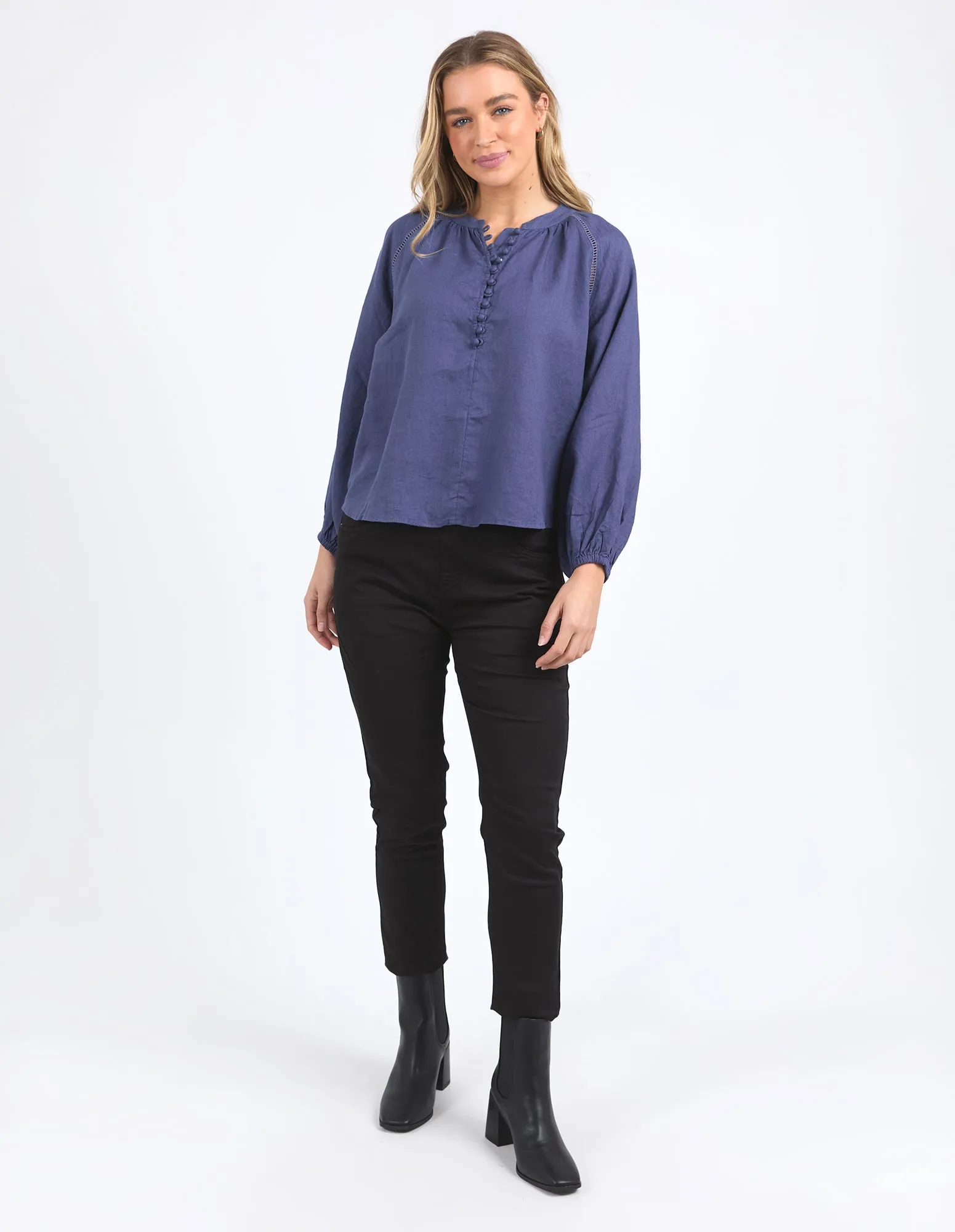 Foxwood Sardinia Blouse Deep Blue