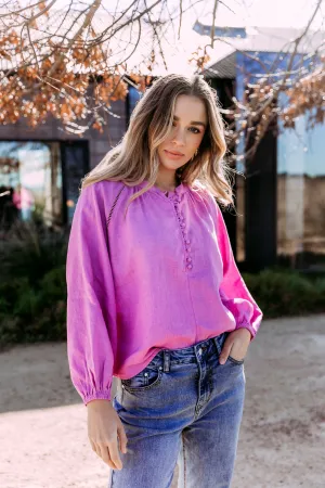 Foxwood Sardinia Blouse Fuchsia
