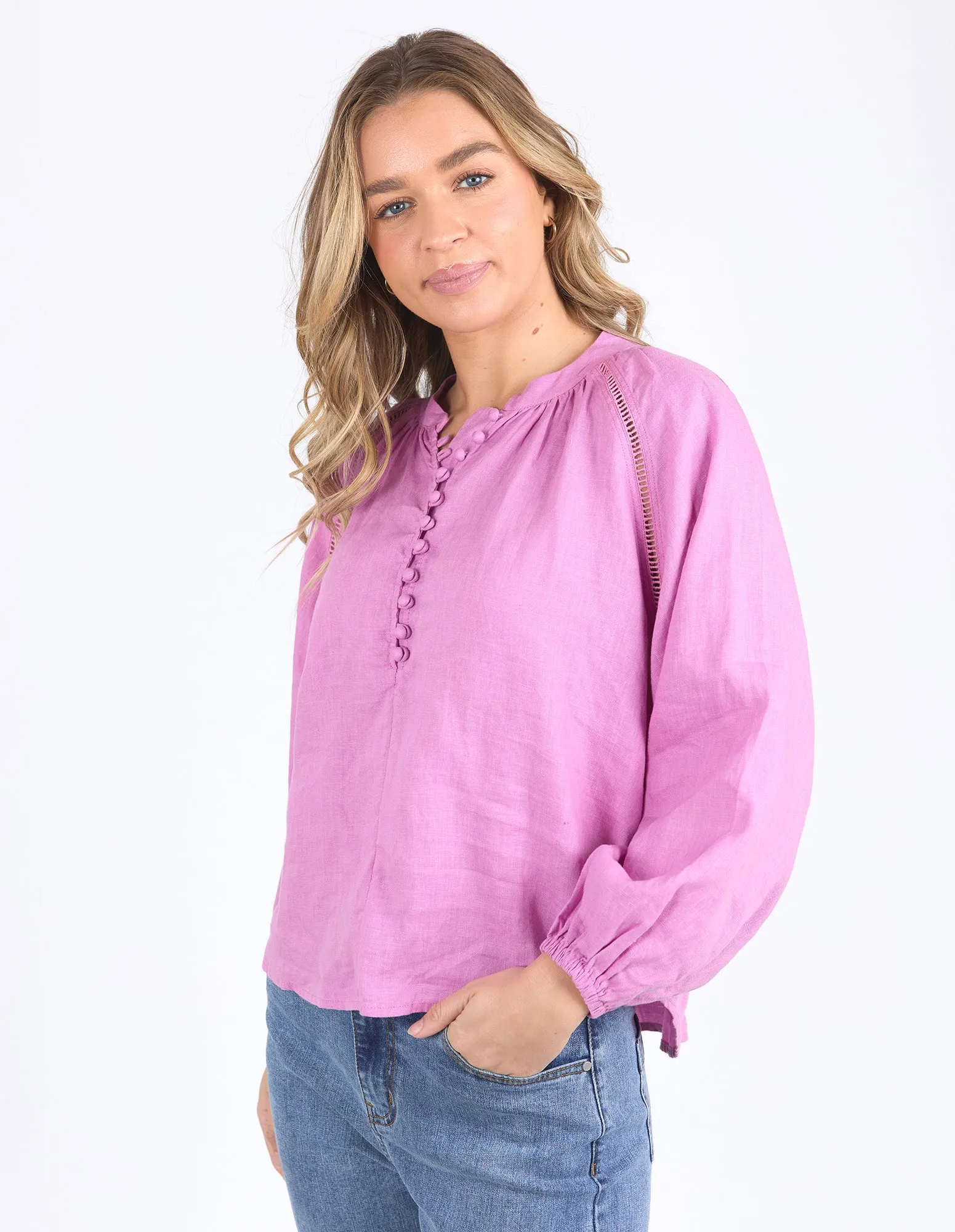 Foxwood Sardinia Blouse Fuchsia