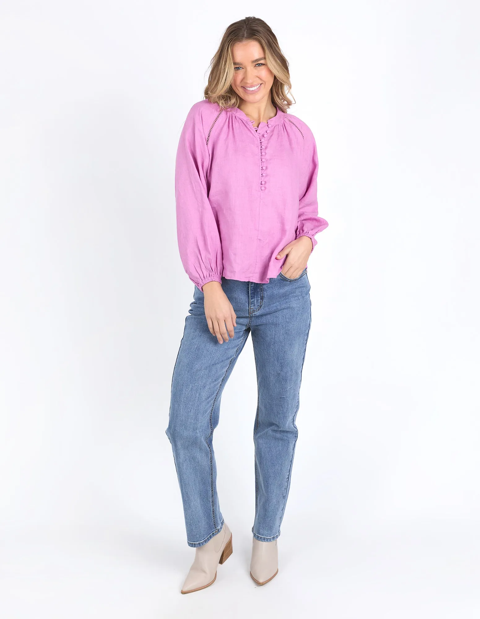 Foxwood Sardinia Blouse Fuchsia