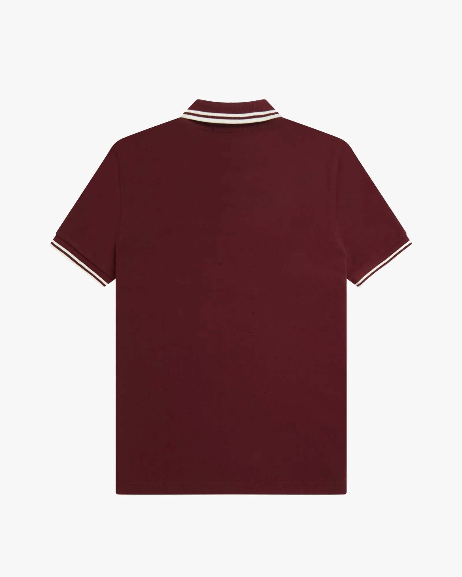 Fred Perry Twin Tipped Polo Shirt - Oxblood / Ecru