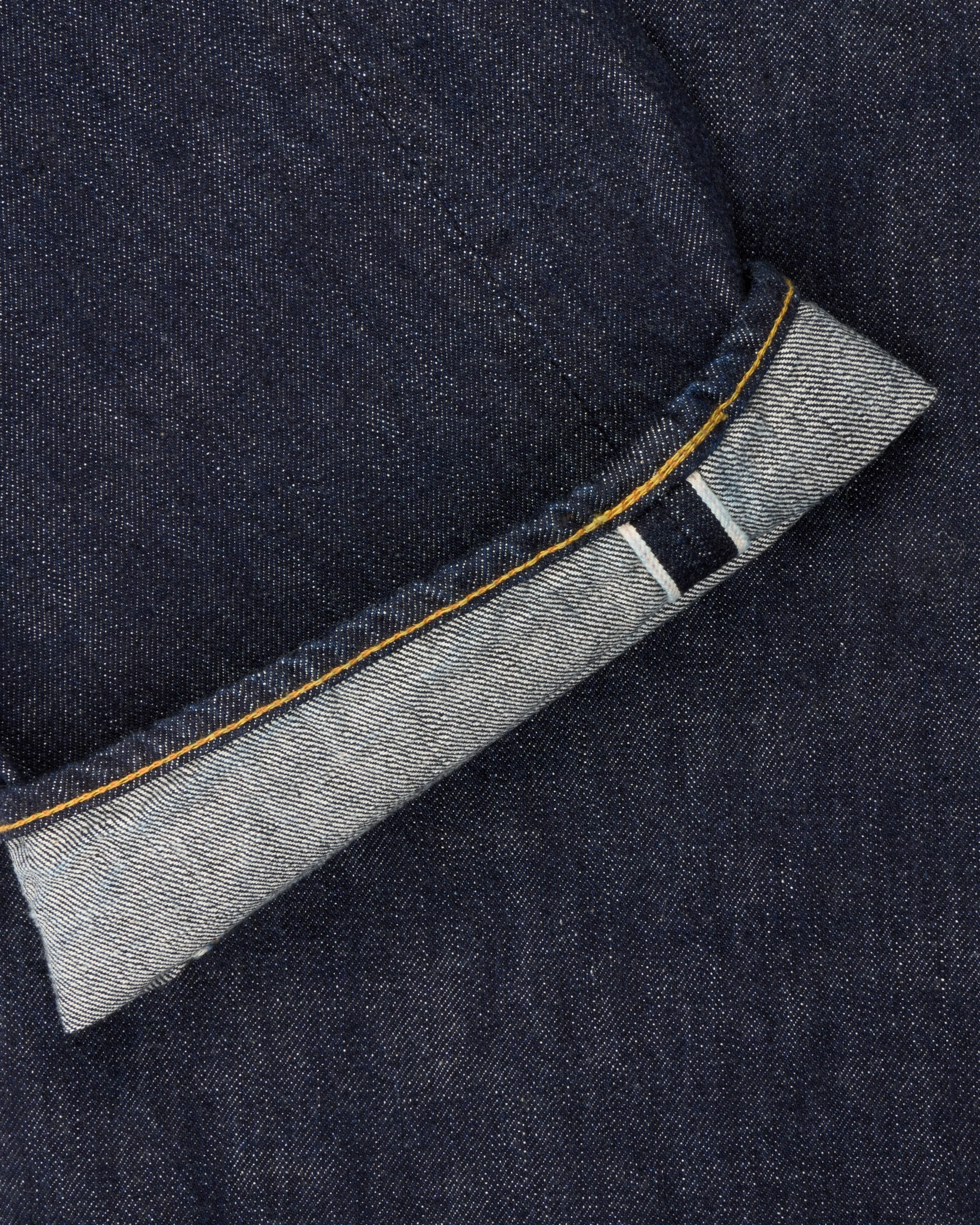 Fullcount 0105W 13.7oz Selvedge Wide Fit Mens Jeans - Indigo Onewash