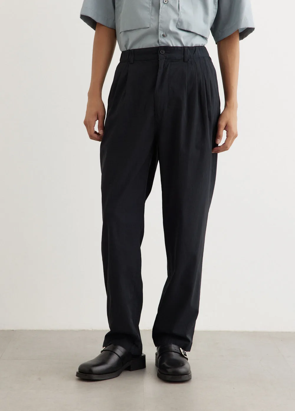 Garment-Dye 4 Tuck Pants