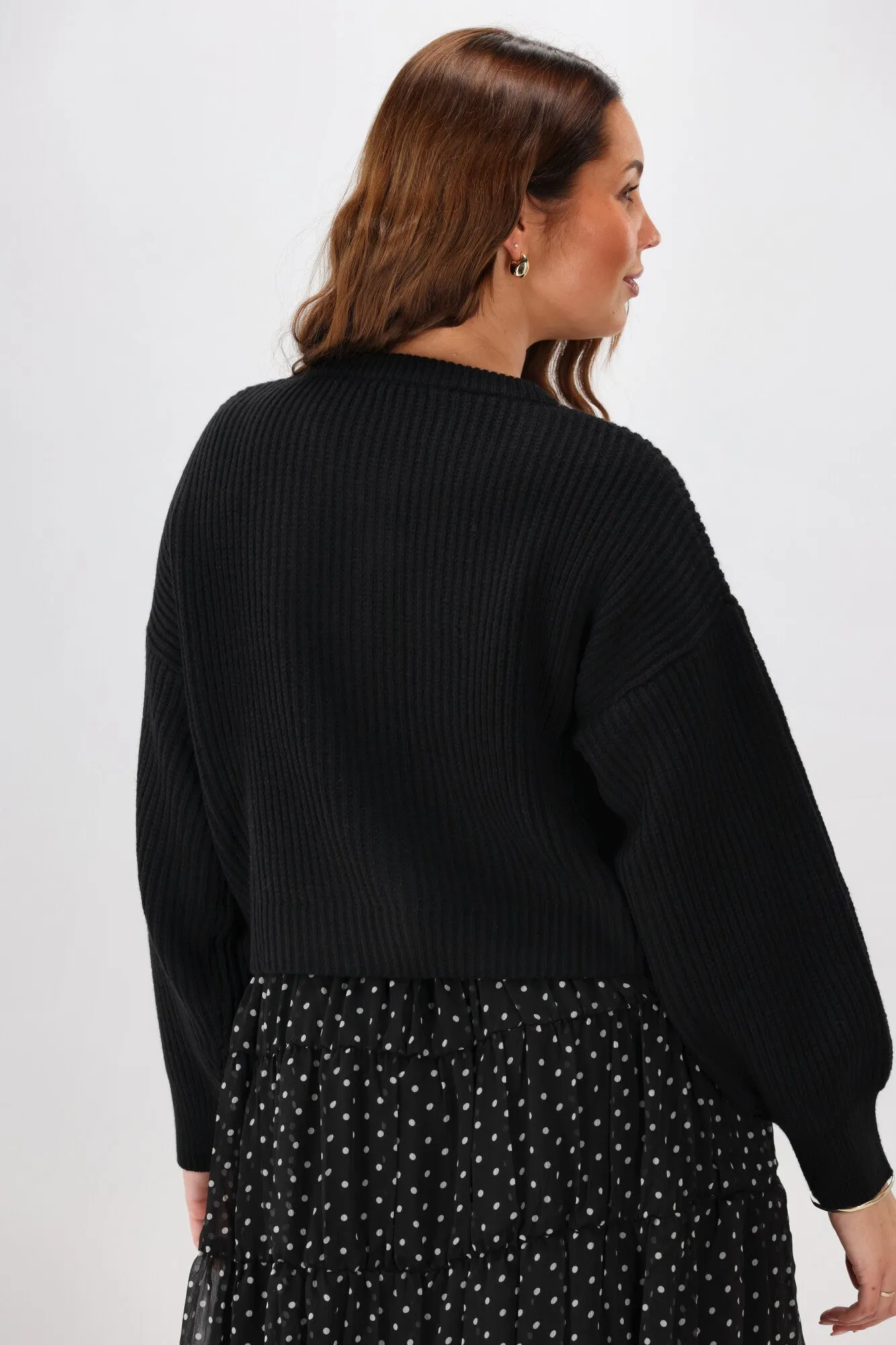 Gloss The Label Delilah Bow Cardigan Black