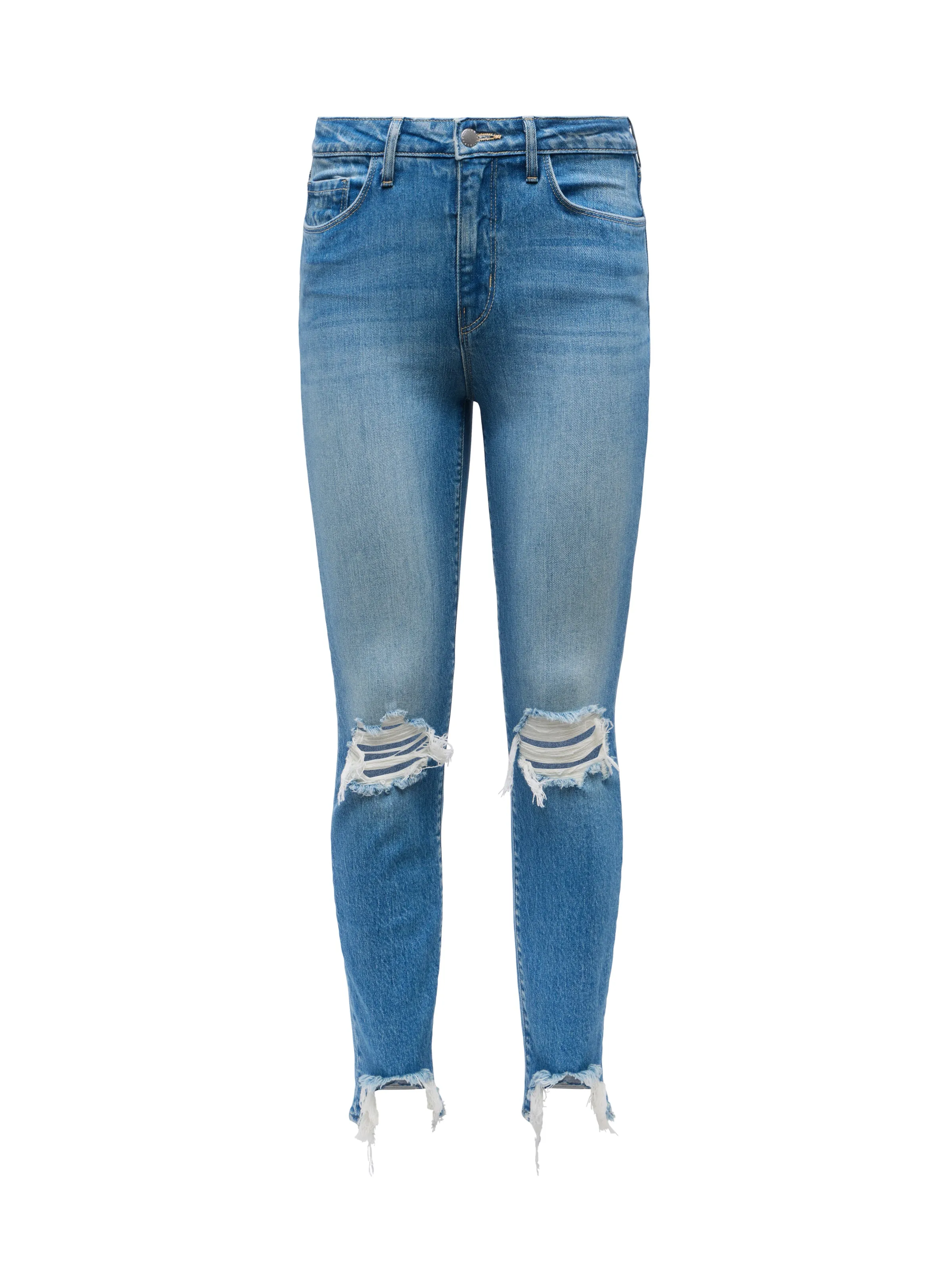 High Line Distressed Skinny Jean