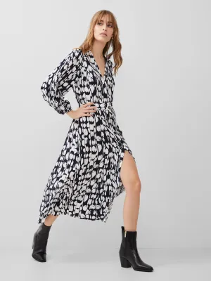 Islanna Crepe Belted Dress
