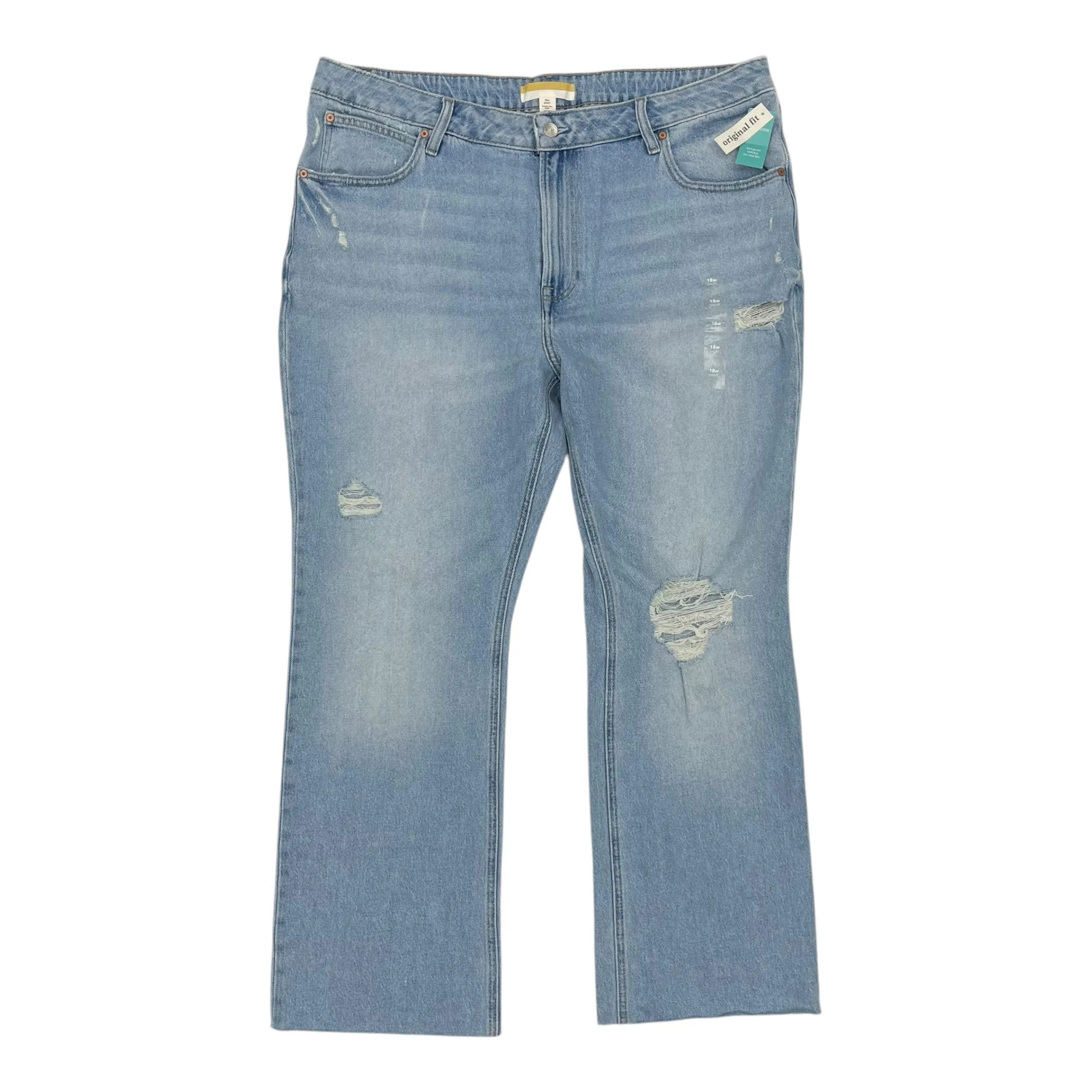 Jeans Boot Cut By Maurices In Blue Denim, Size:18