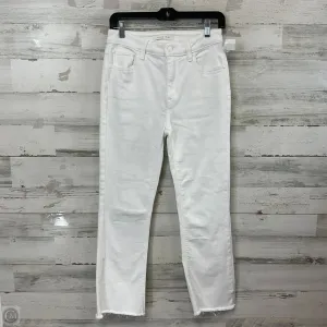 Jeans Cropped By EUNINA In White Denim, Size: 4