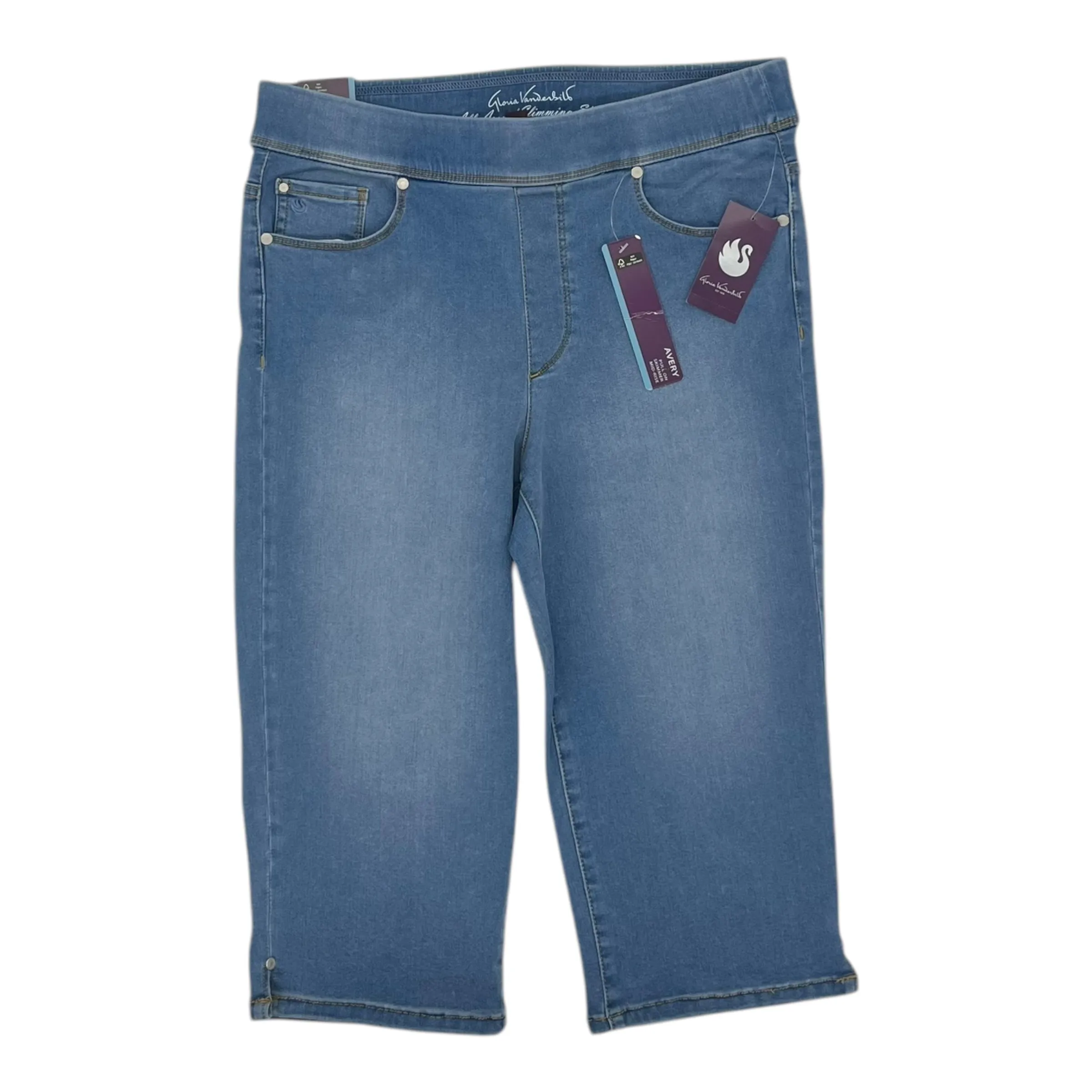 Jeans Cropped By Gloria Vanderbilt In Blue Denim, Size:10