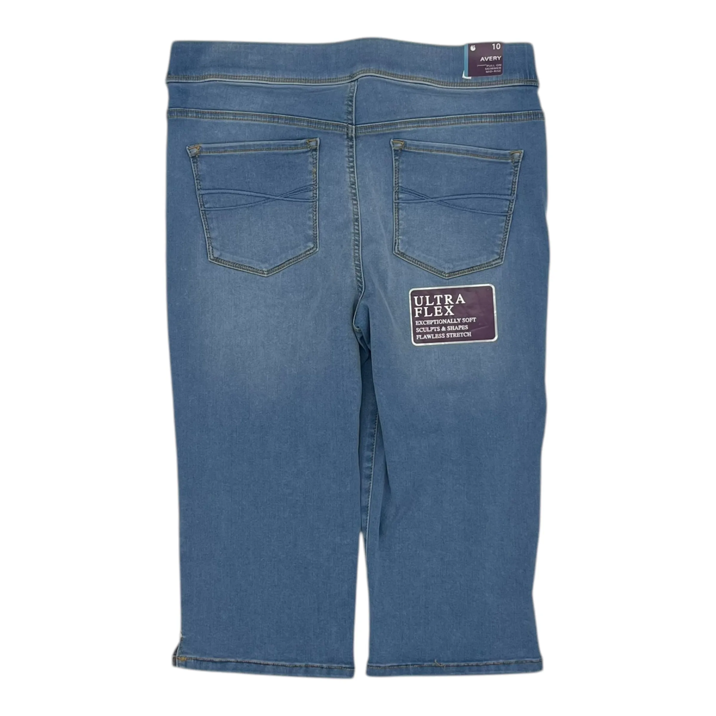 Jeans Cropped By Gloria Vanderbilt In Blue Denim, Size:10