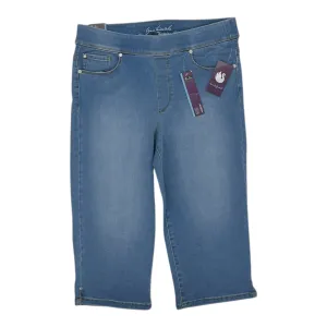 Jeans Cropped By Gloria Vanderbilt In Blue Denim, Size:10