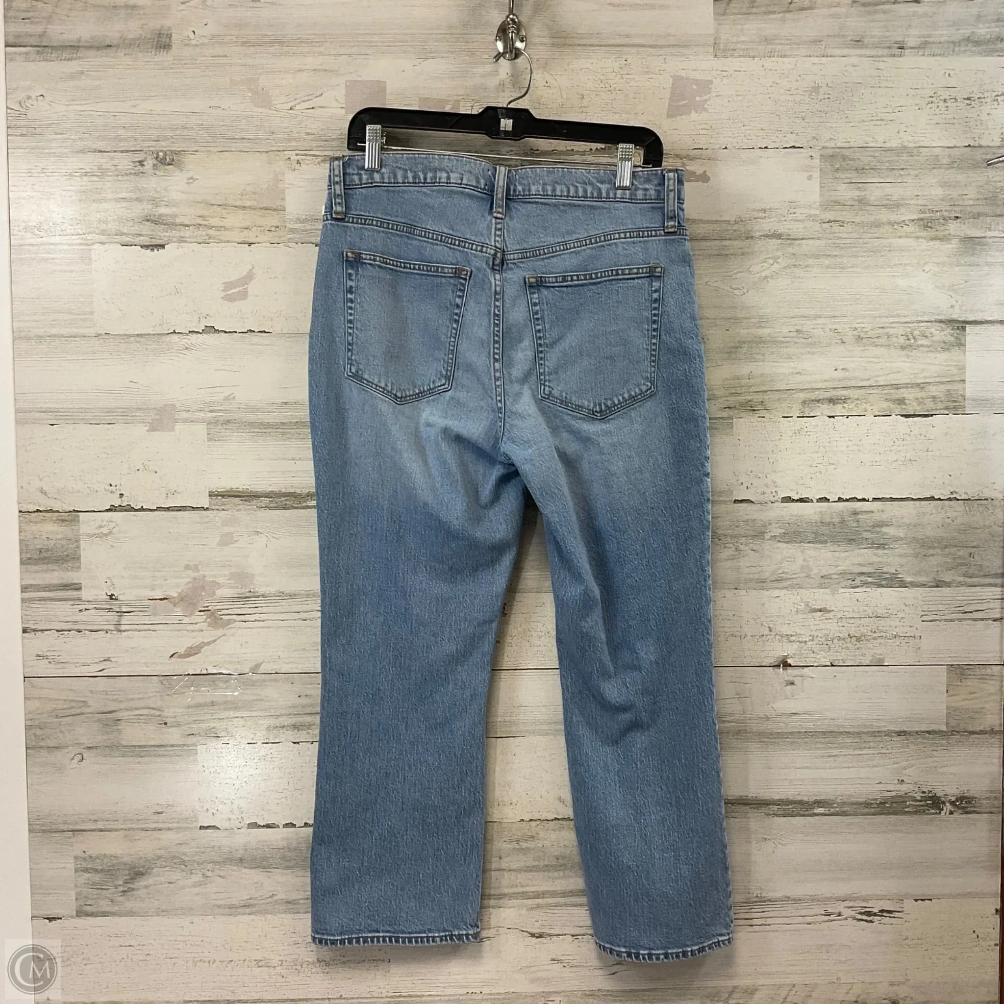 Jeans Cropped By J. Crew In Blue Denim, Size: 10
