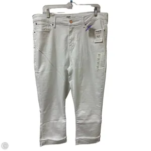 Jeans Cropped By Levis In White, Size: 16