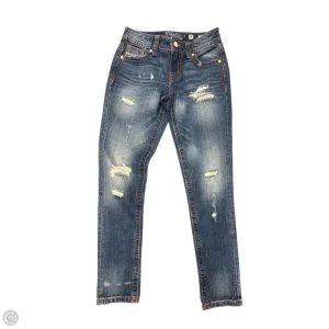 Jeans Cropped By Miss Me In Blue Denim, Size: 0