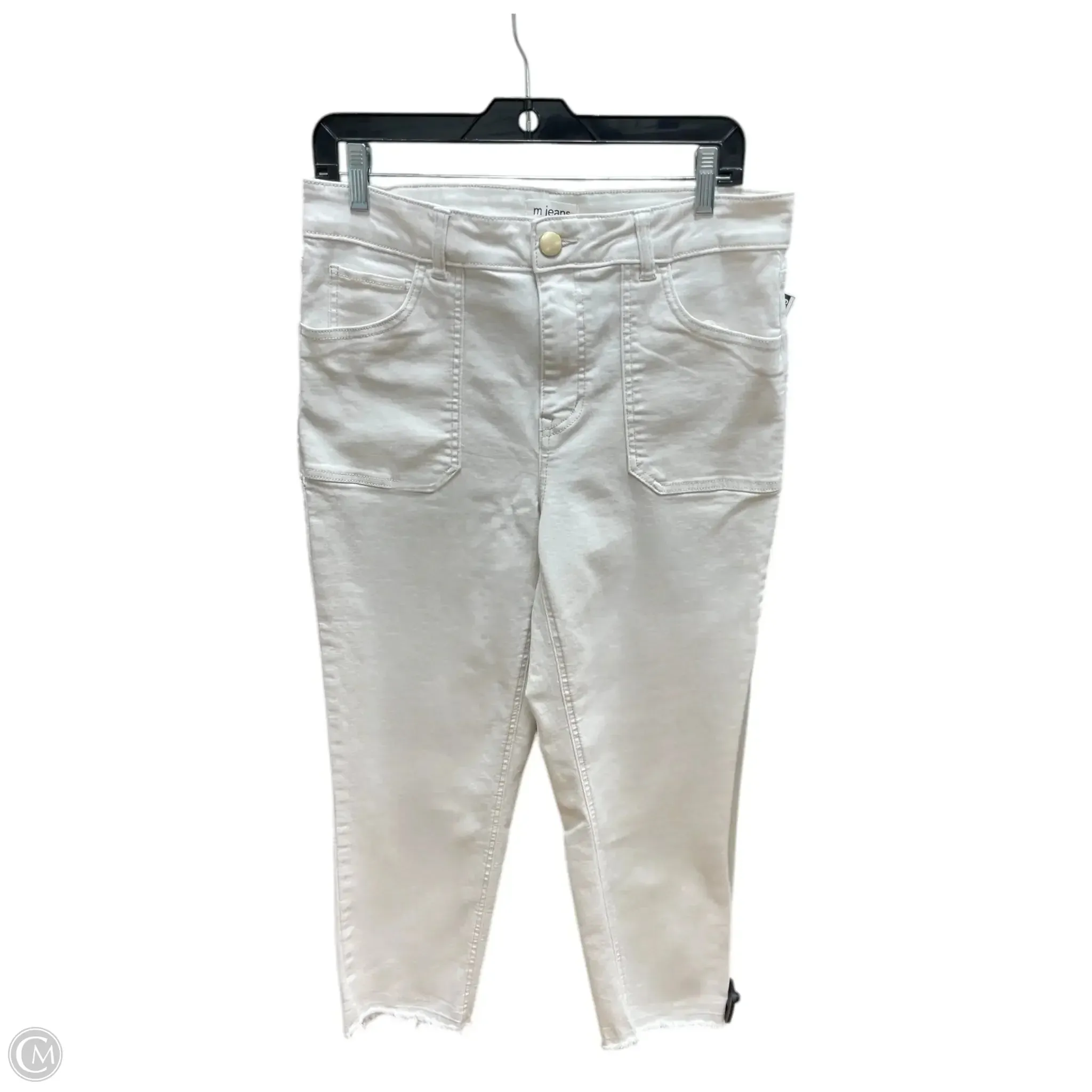 Jeans Cropped By MJeans In White, Size: 12