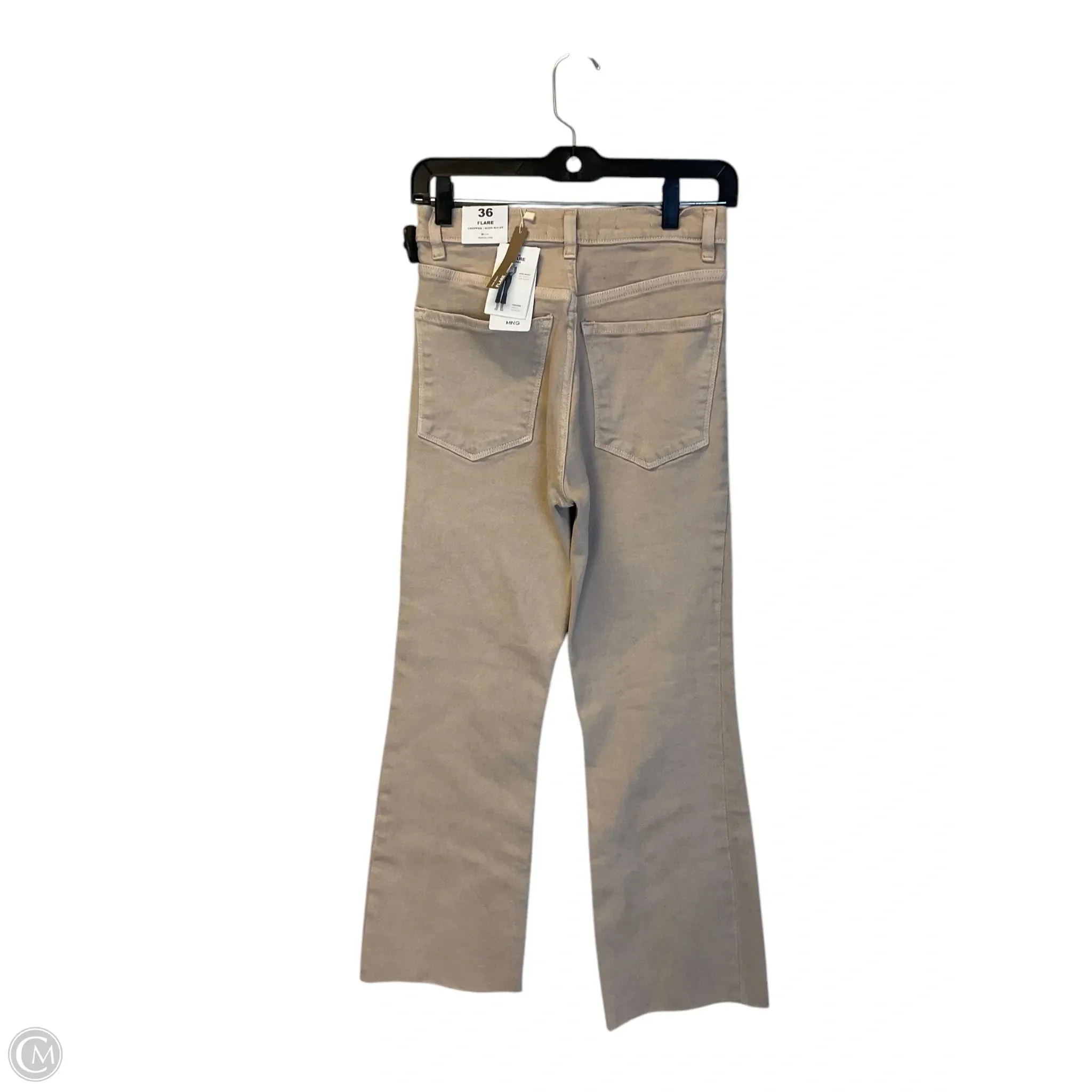 Jeans Cropped By Mng In Tan Denim, Size: 4