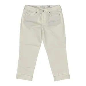 Jeans Cropped By Sonoma In Cream Denim, Size:10
