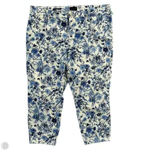 Jeans Cropped By Talbots In Floral Print, Size: 16