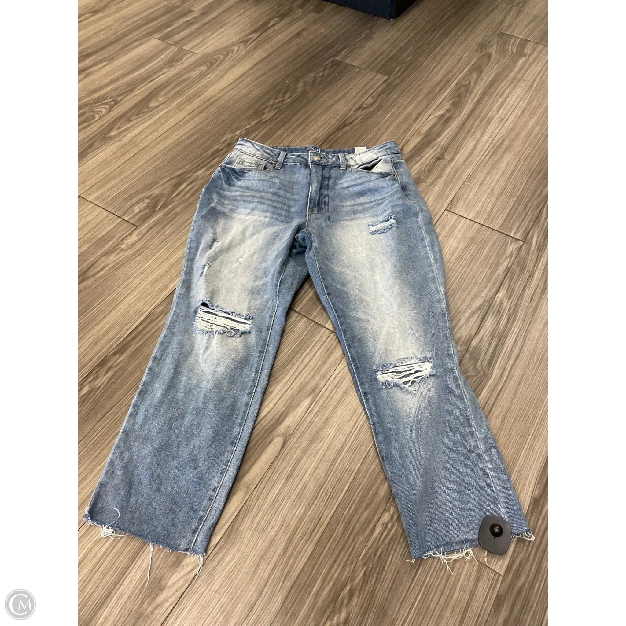 Jeans Cropped By Time And Tru In Blue, Size: 12