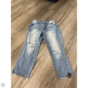 Jeans Cropped By Time And Tru In Blue, Size: 12