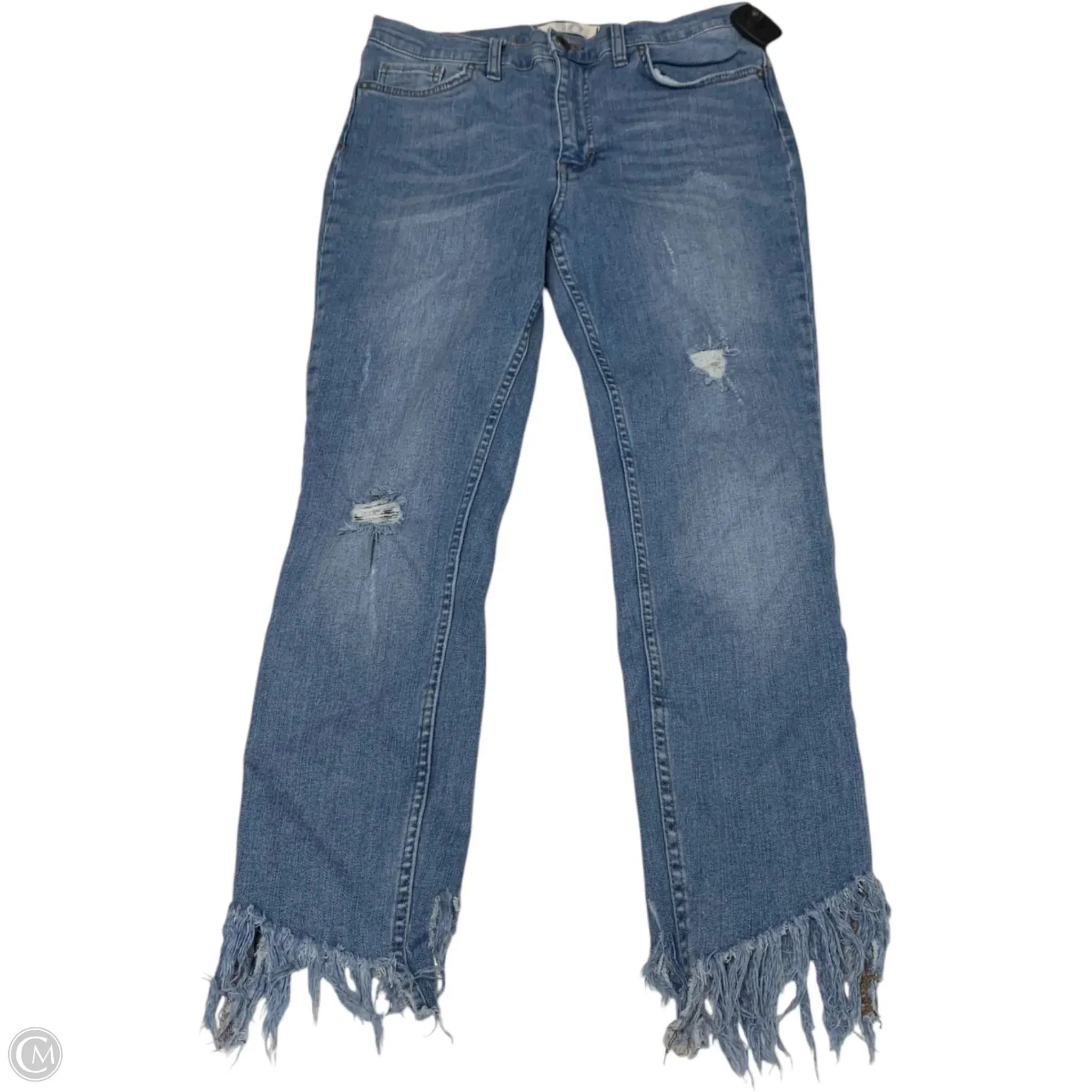 Jeans Cropped By We The Free In Blue Denim, Size: 10