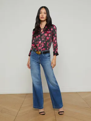 Joanne Low-Rise Wide-Leg Jean