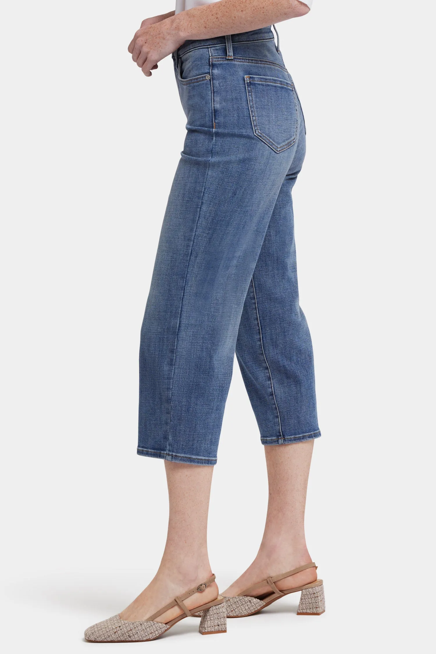 Joni Relaxed Capri Jeans - Majorca Bay
