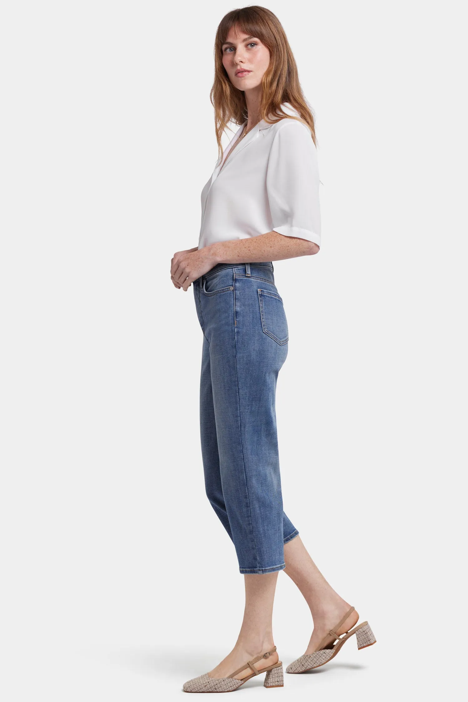 Joni Relaxed Capri Jeans - Majorca Bay