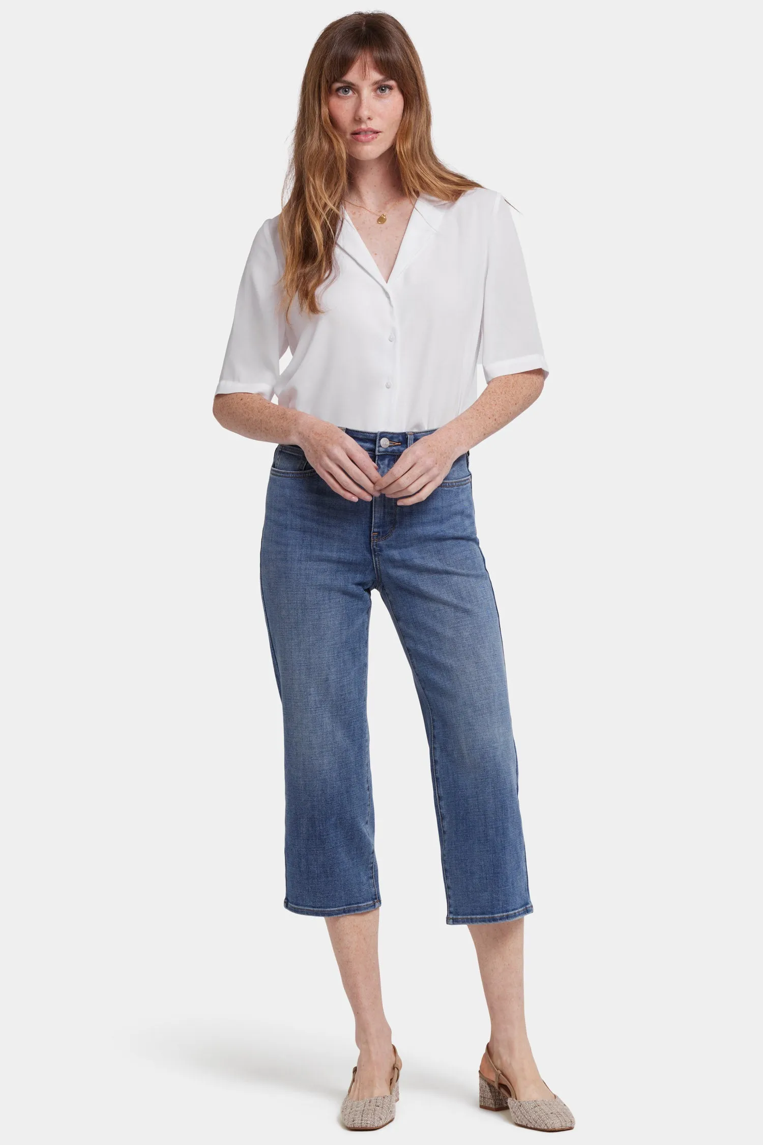 Joni Relaxed Capri Jeans - Majorca Bay