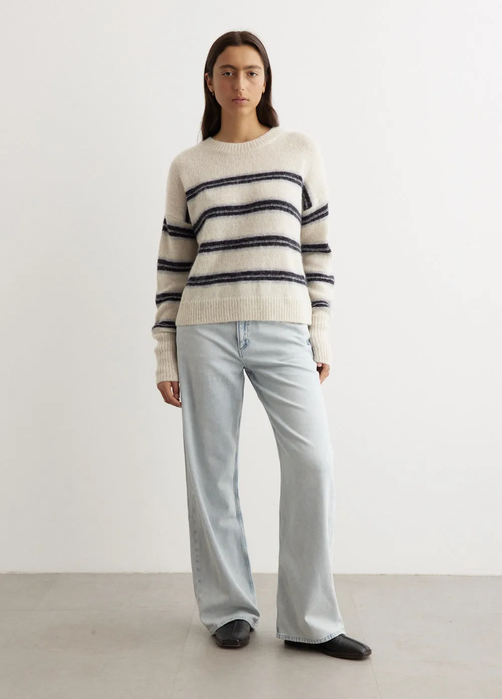 Kelly Stripe Long Sleeve Sweater