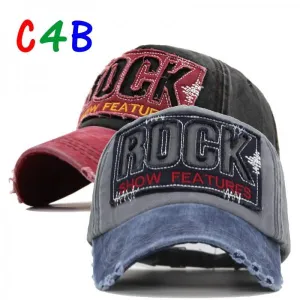 Letter Bone Gorras Casquette Washed Cotton Hat Cap