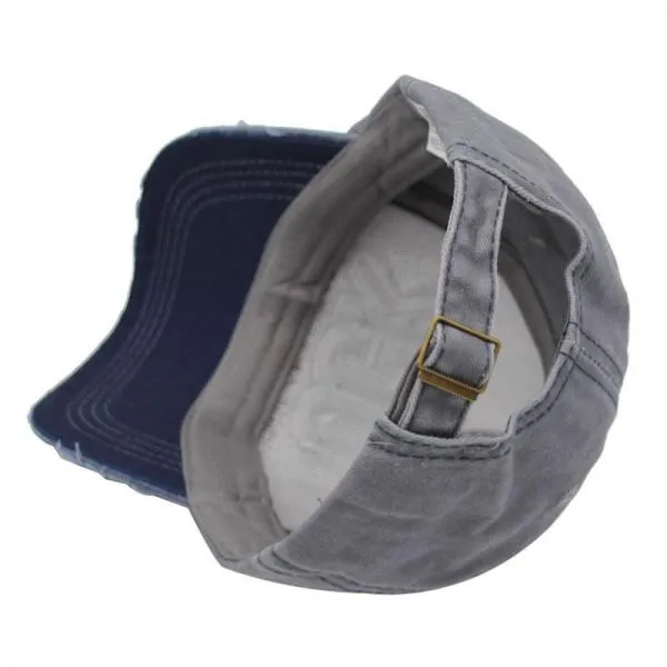 Letter Bone Gorras Casquette Washed Cotton Hat Cap