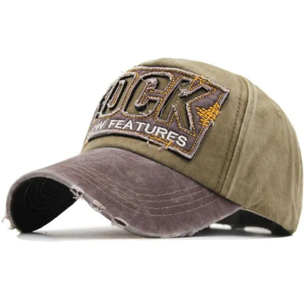 Letter Bone Gorras Casquette Washed Cotton Hat Cap
