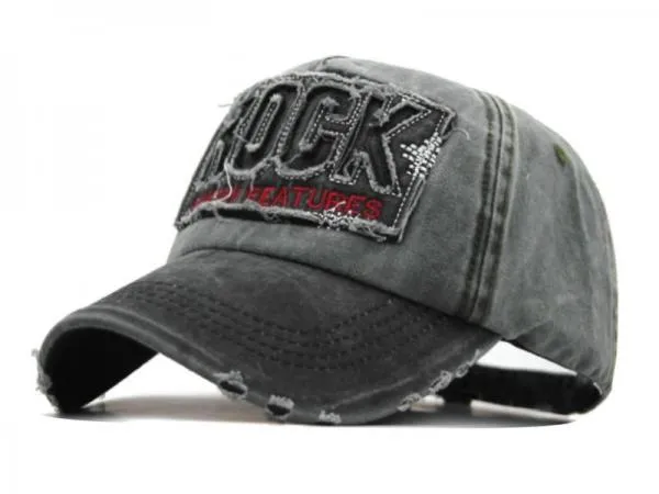 Letter Bone Gorras Casquette Washed Cotton Hat Cap