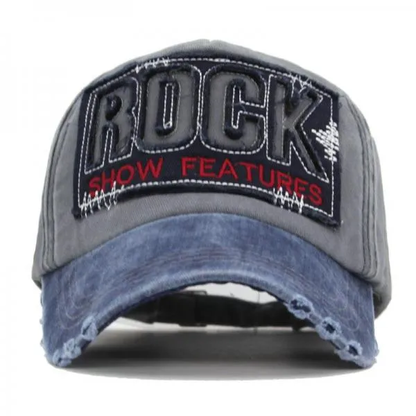 Letter Bone Gorras Casquette Washed Cotton Hat Cap