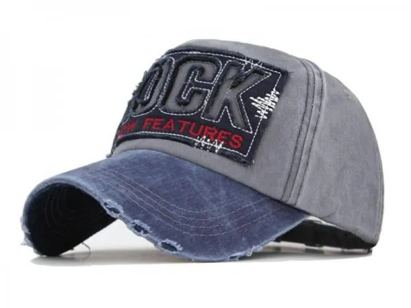 Letter Bone Gorras Casquette Washed Cotton Hat Cap