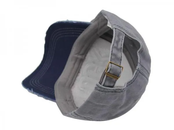 Letter Bone Gorras Casquette Washed Cotton Hat Cap